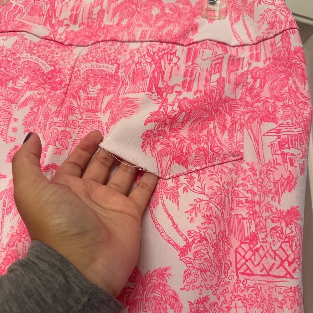 EUC Lilly Pulitzer Corso Crop Anniversary Toile - Picture 5 of 6